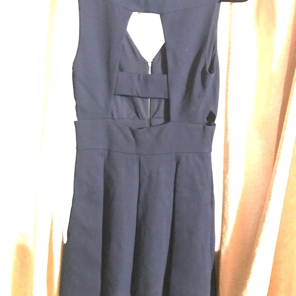 Adelyn Rae Back Cutout Fit & Flare Dress - Picture 4 of 6